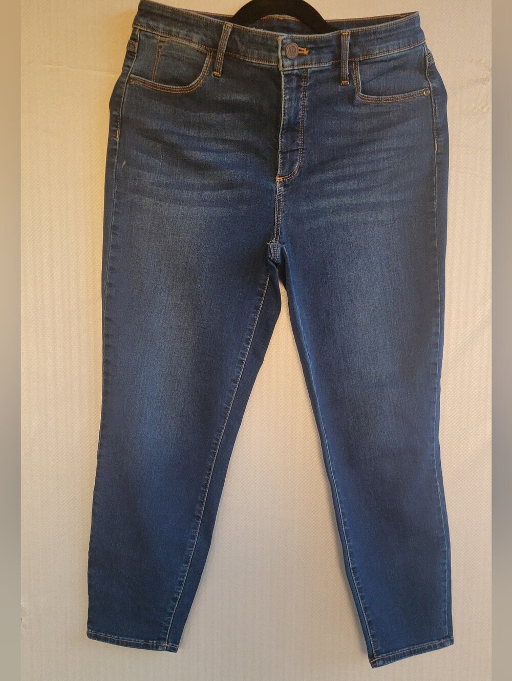 Talbots Casual Dark Blue Cropped Slim Skinny Stretch Jeans